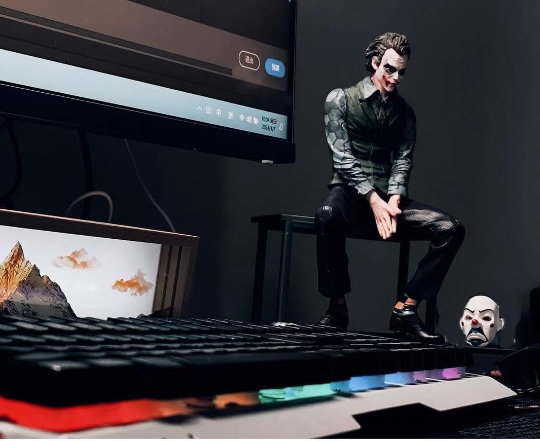 Heath Ledger Joker Car Ornament (Back Mount) (with Wearable Clown Mask)