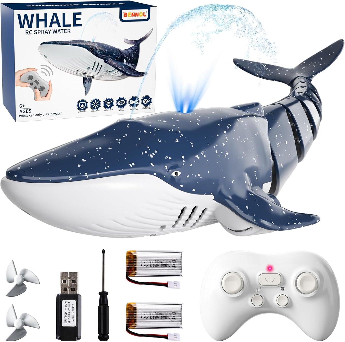 1:18 Scale High Simulation Shark Toy RC 2.4 Ghz