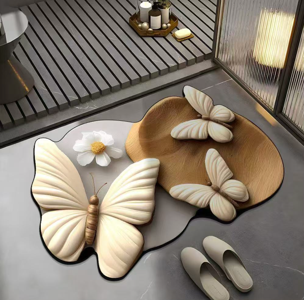 FlowerFusion 3D Floor Mat