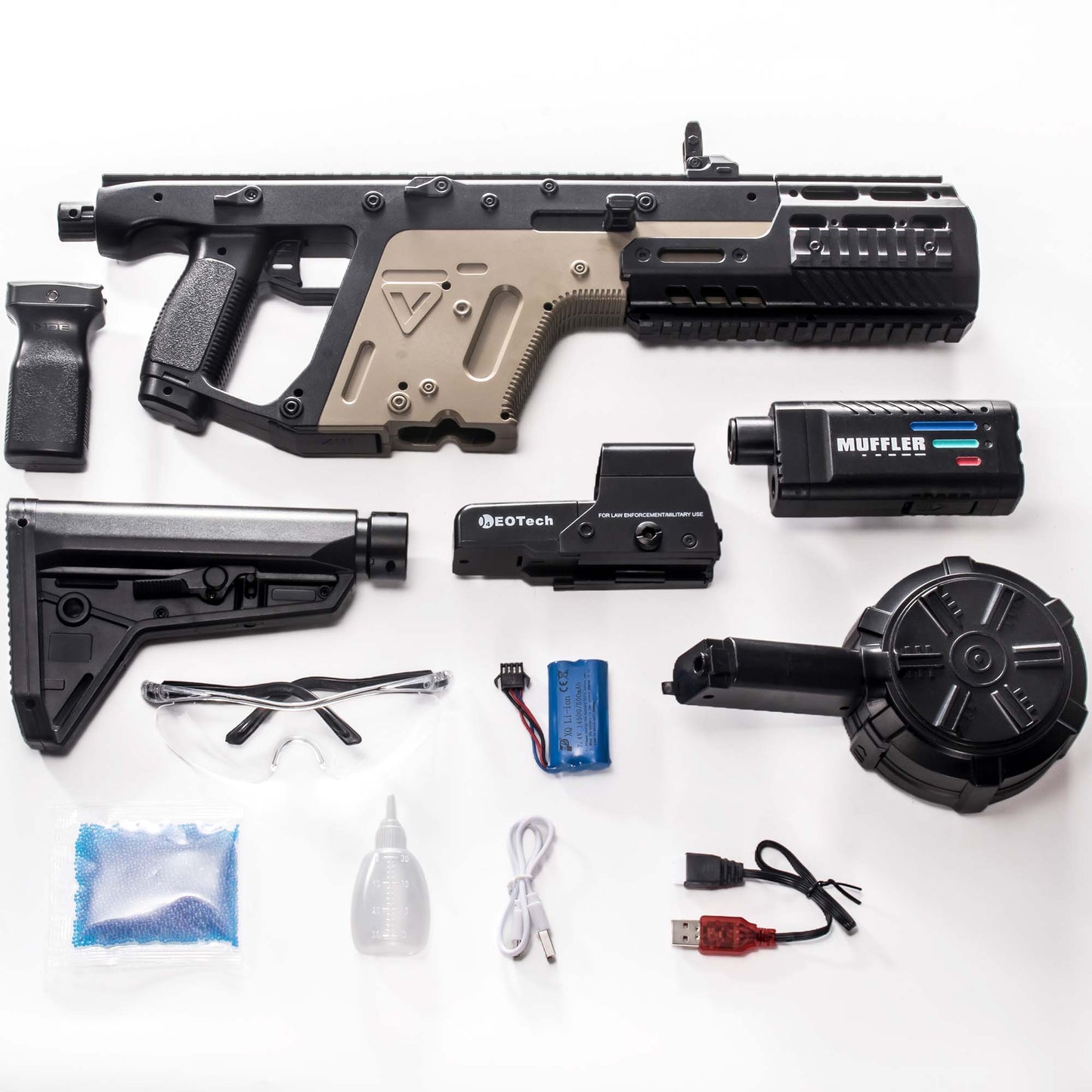 Vector Gel Blaster Toy Drum Mag