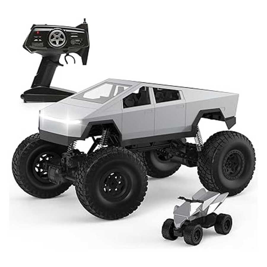 1:8 RC Tesla Off-Road Climbing Truck With Quad Bike