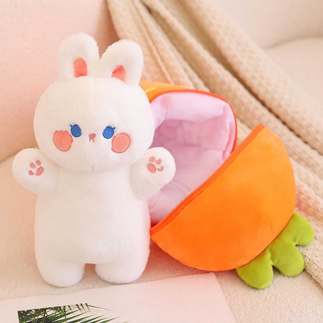 Carrot Bunny Plush Toy