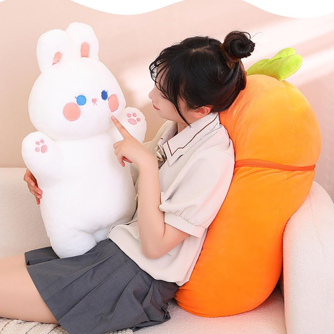 Carrot Bunny Plush Toy