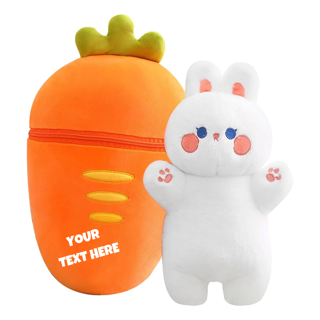Carrot Bunny Plush Toy