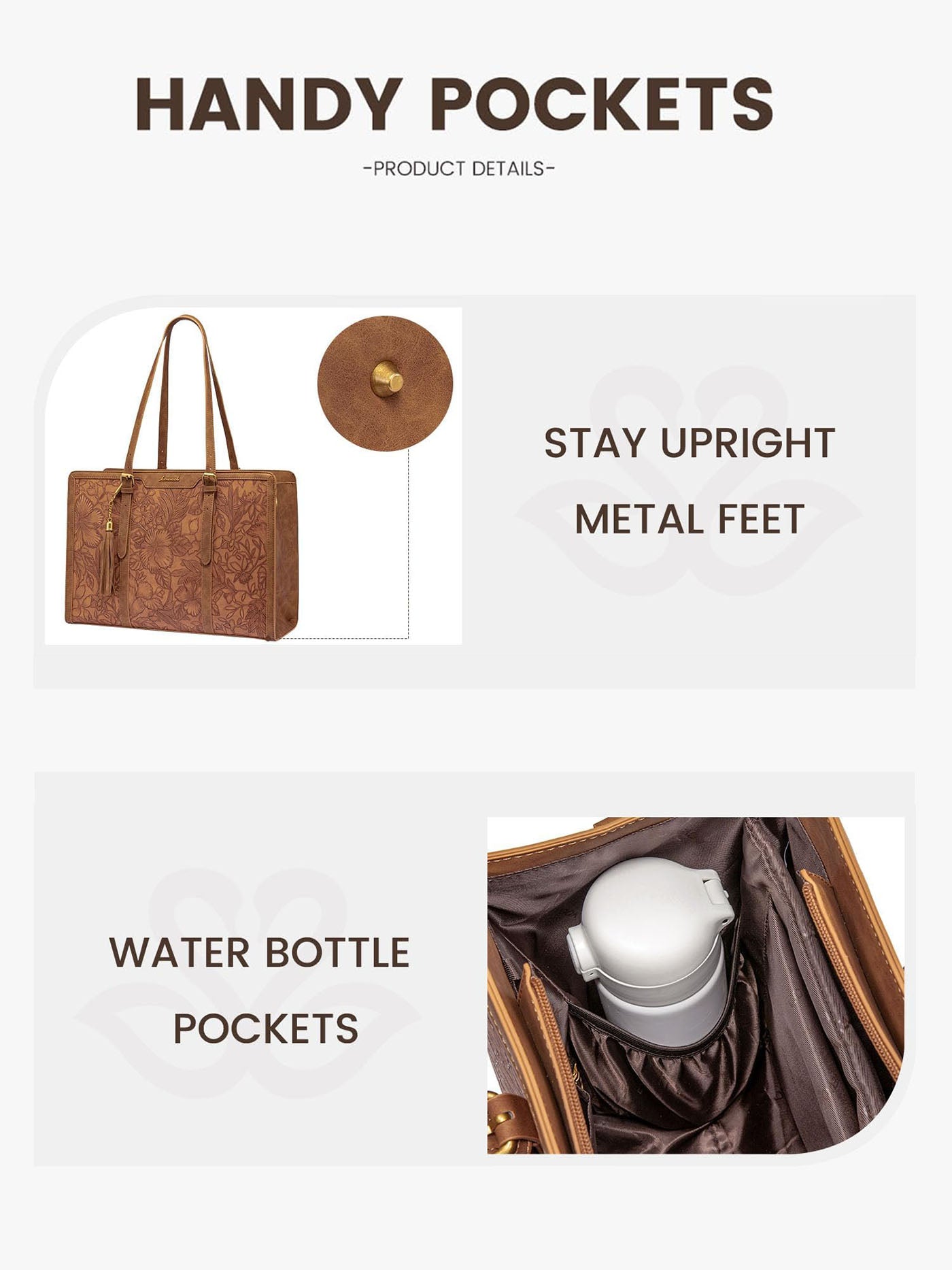 Vintage Leather Tote Bag™️ - Pack of 2