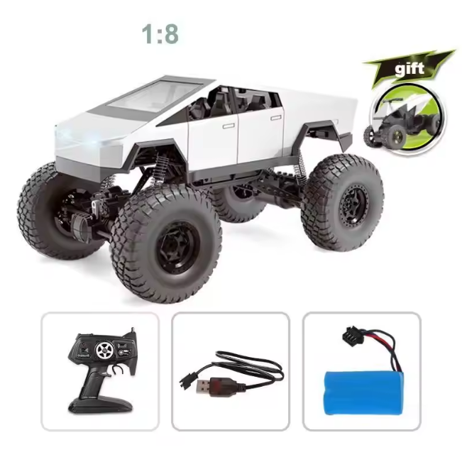 1:8 RC Tesla Off-Road Climbing Truck With Quad Bike