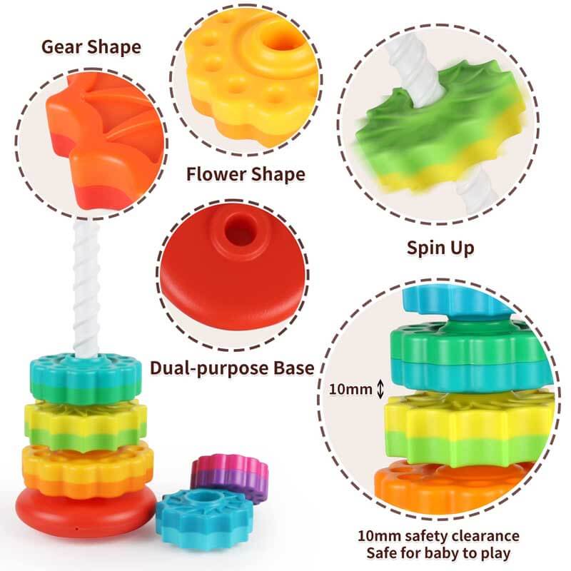 Rainbow Stacking Toys (6 PCS)