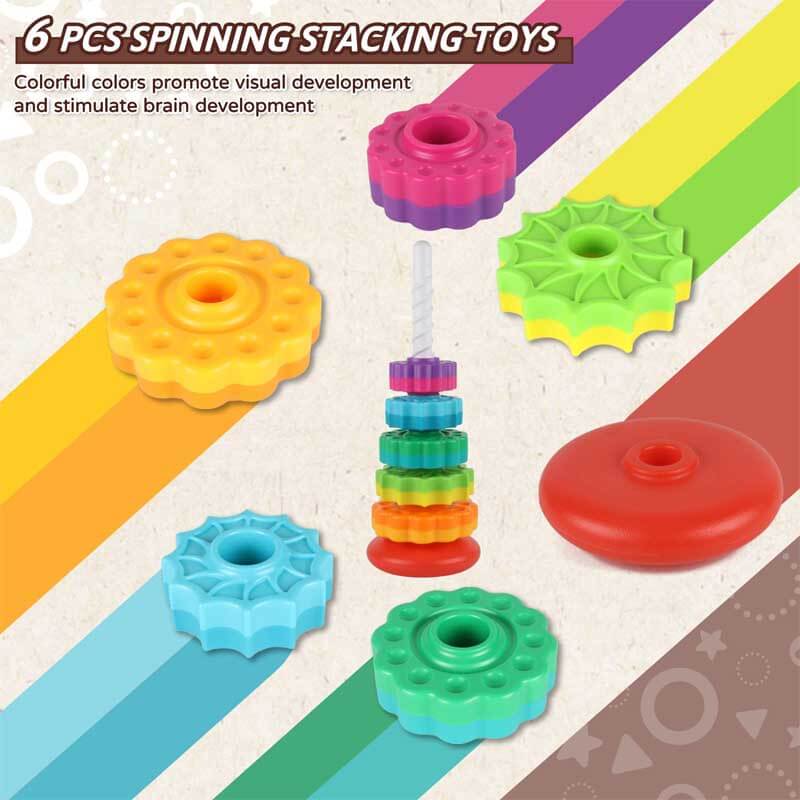 Rainbow Stacking Toys (6 PCS)