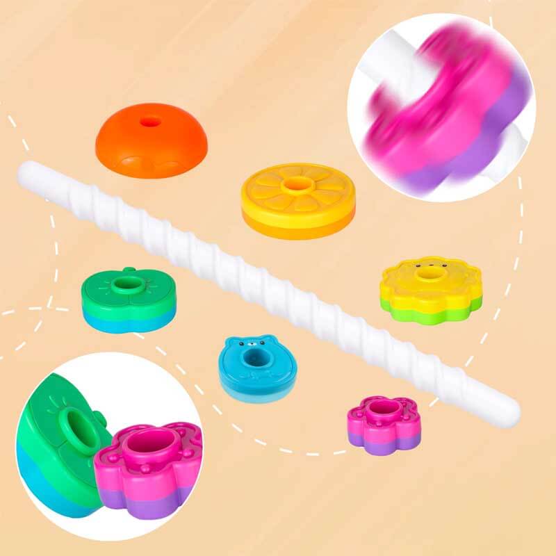 Rainbow Stacking Toys (6 PCS)