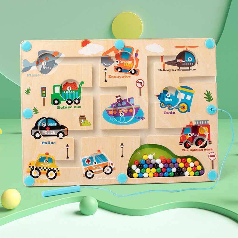 Magnetic Color and Number Maze