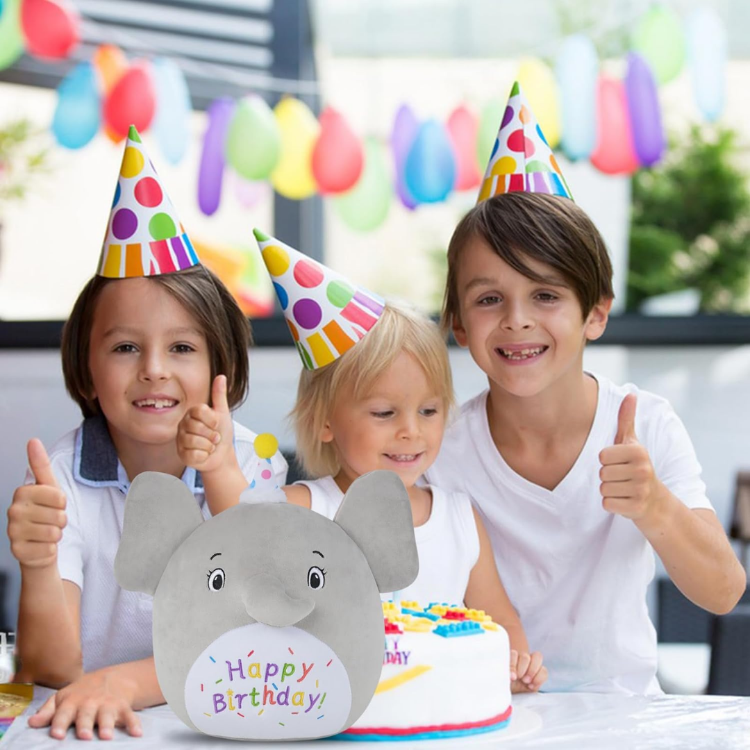 Happy Birthday Elephant Plush