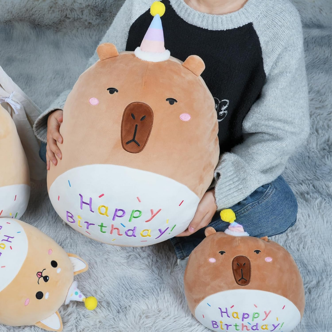 Happy Birthday Capybara Plush