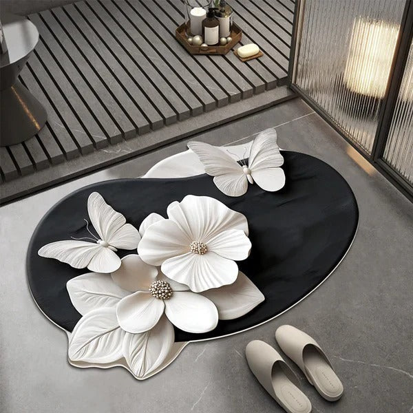 FlowerFusion 3D Floor Mat