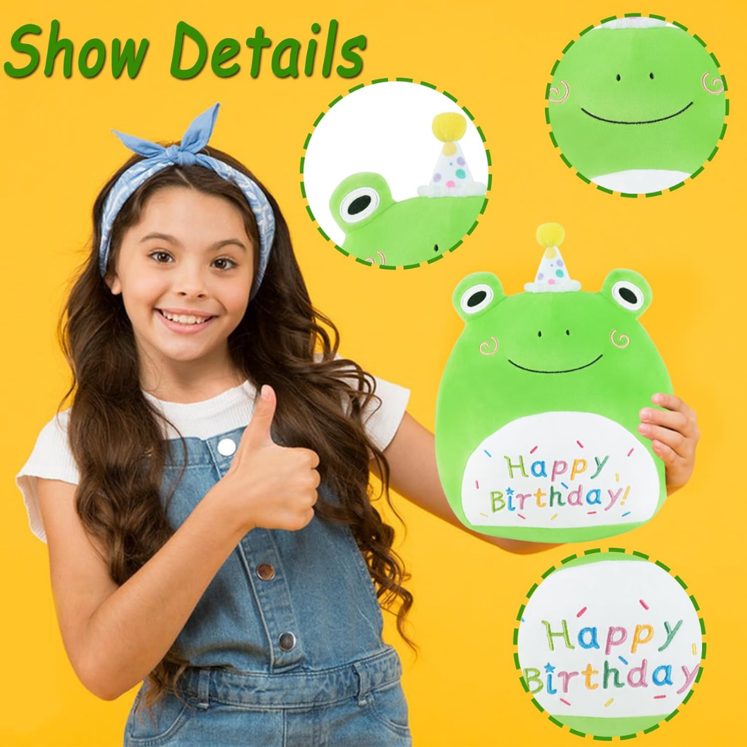 Happy Birthday Frog Plush