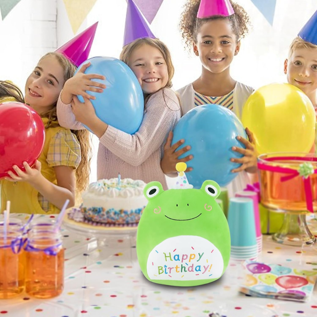 Happy Birthday Frog Plush