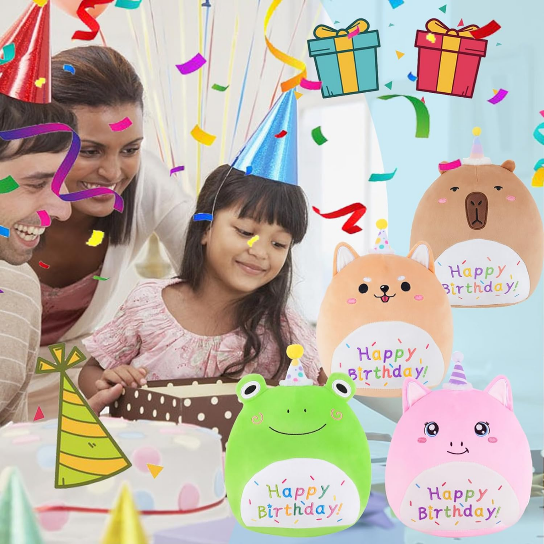 Happy Birthday Frog Plush