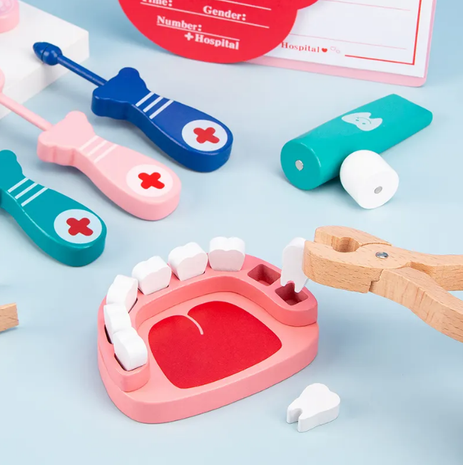 Wooden Kids Doctor Medical Kit