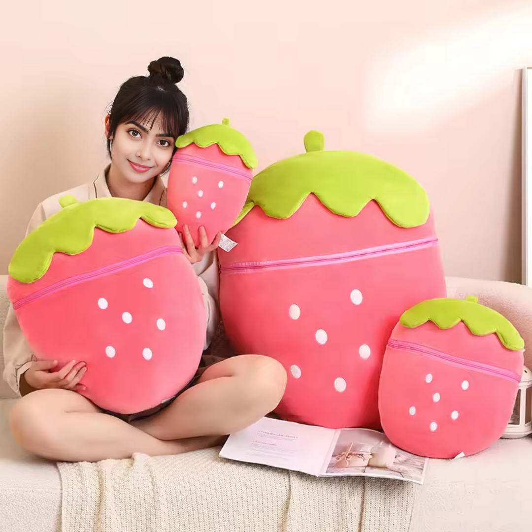 Strawberry Bunny Plush Toy