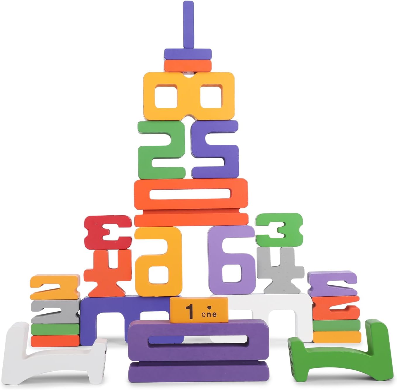 Montessori Wooden Number Blocks for Kids