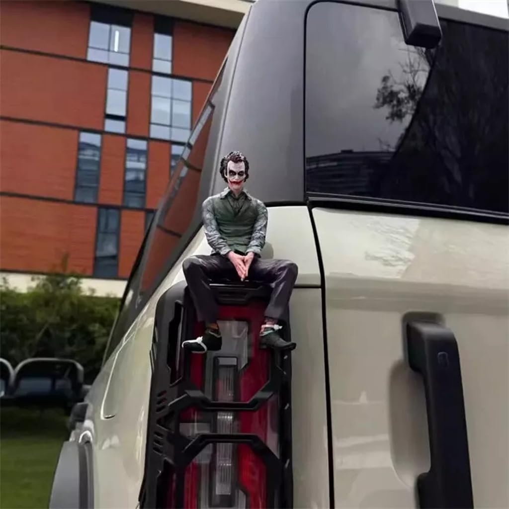 Heath Ledger Joker Car Ornament (Back Mount) (with Wearable Clown Mask)