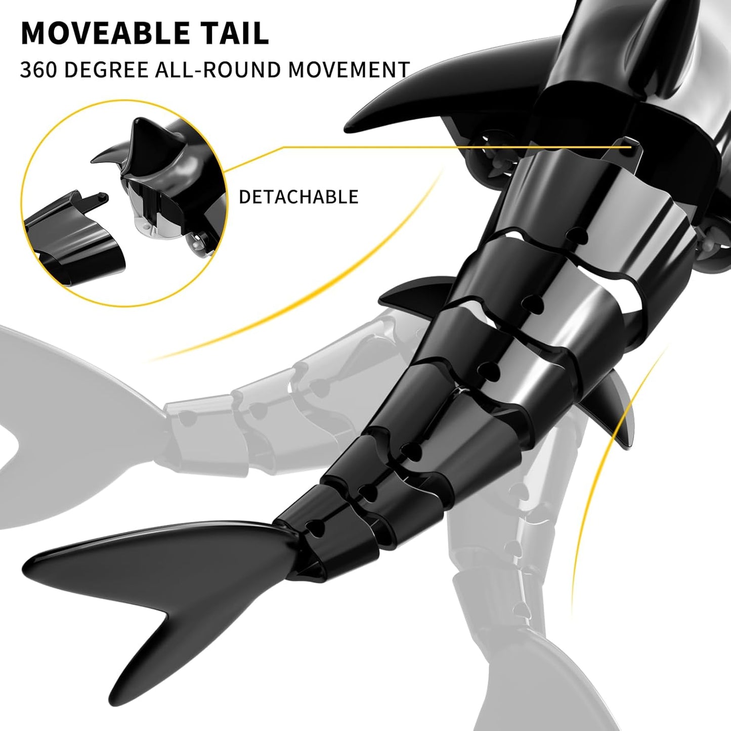 1:18 Scale High Simulation Shark Toy RC 2.4 Ghz