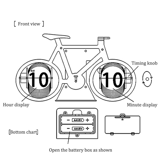 KABB Bicycle Flip Clock