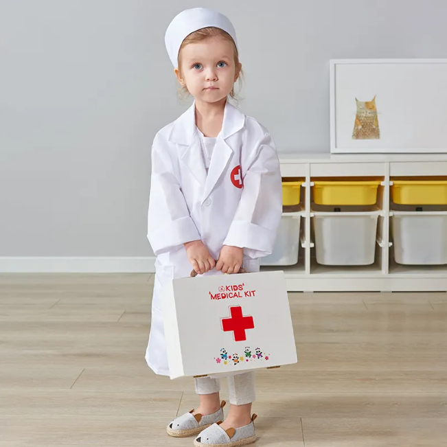 Wooden Kids Doctor Medical Kit