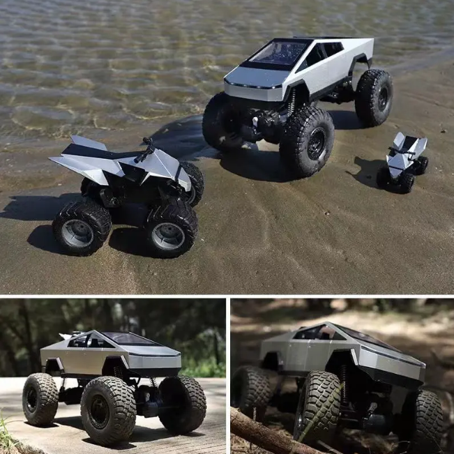 1:8 RC Tesla Off-Road Climbing Truck With Quad Bike