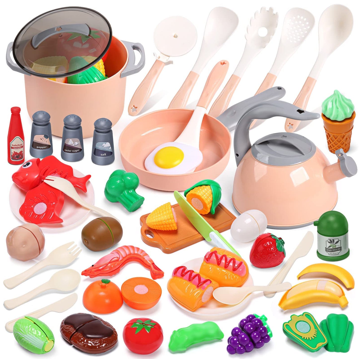 Realistic Kitchen Cooking Set (44PCS)