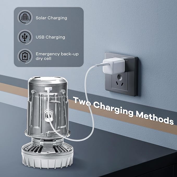 Portable LED Camping Lantern With Fan