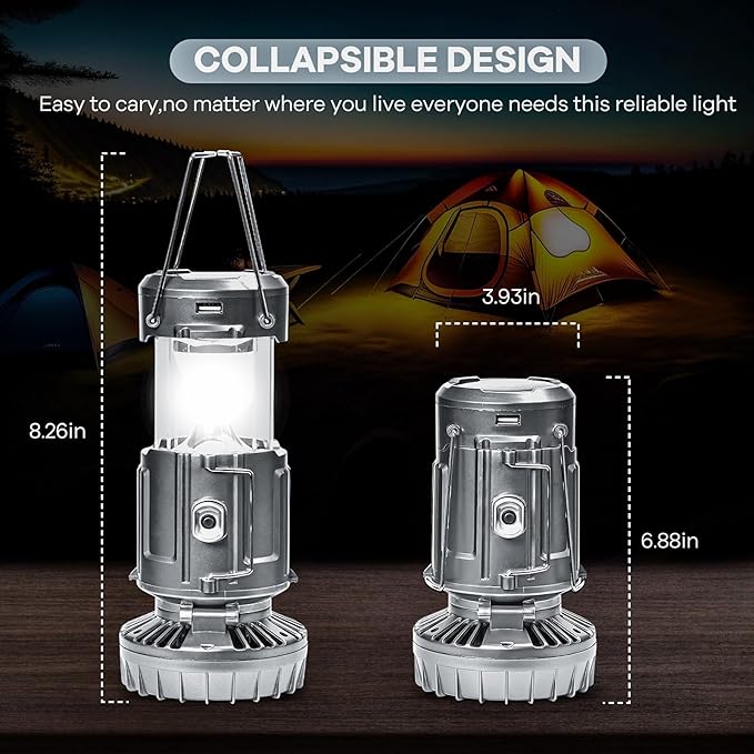 Portable LED Camping Lantern With Fan