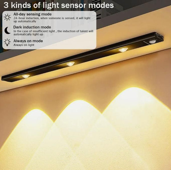 Motion Sensor Cabinet LED light, Charge with USB