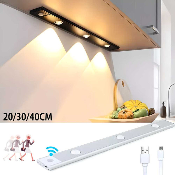 Motion Sensor Cabinet LED light, Charge with USB