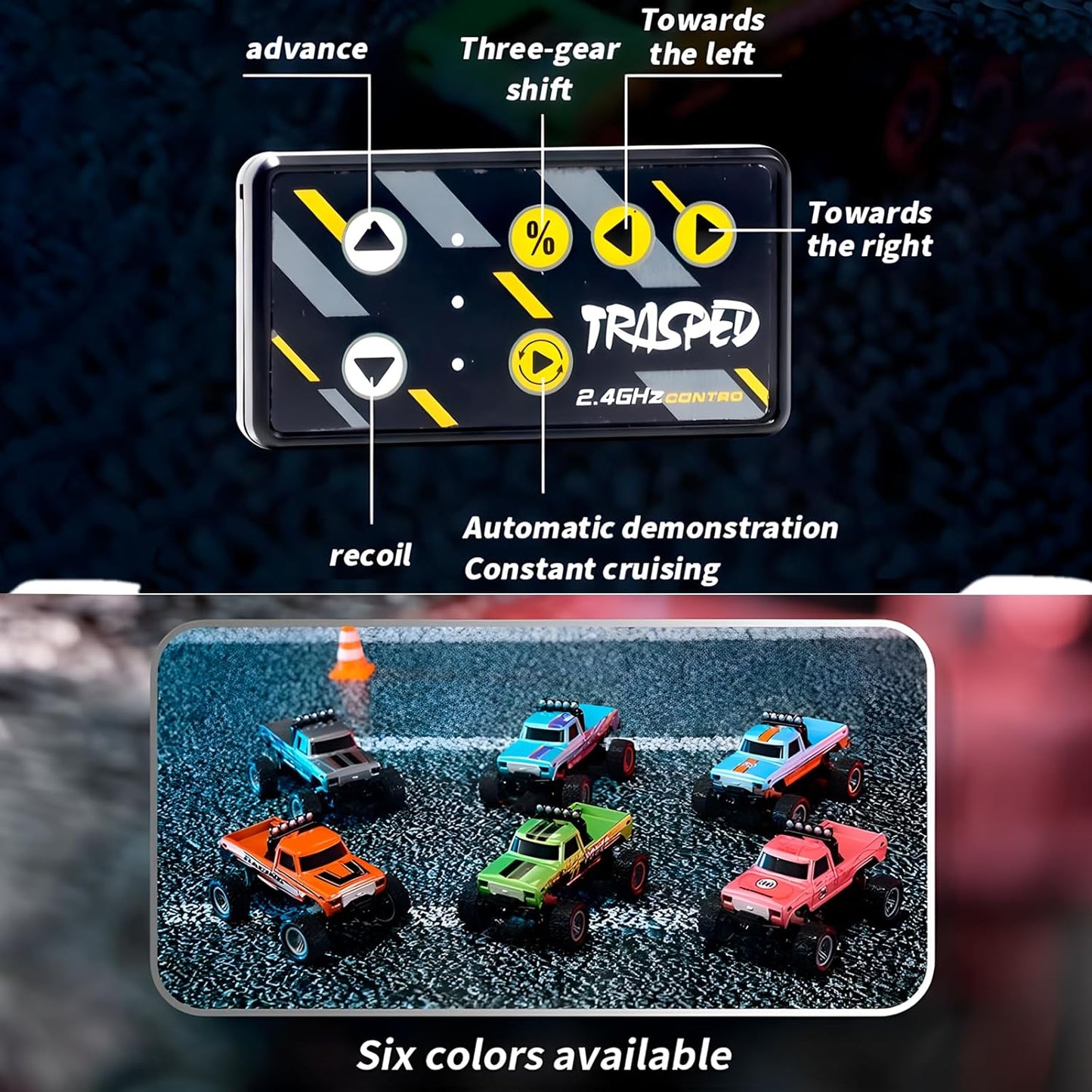 Mini Monster RC Truck 2.4GHz (USB Rechargeable)