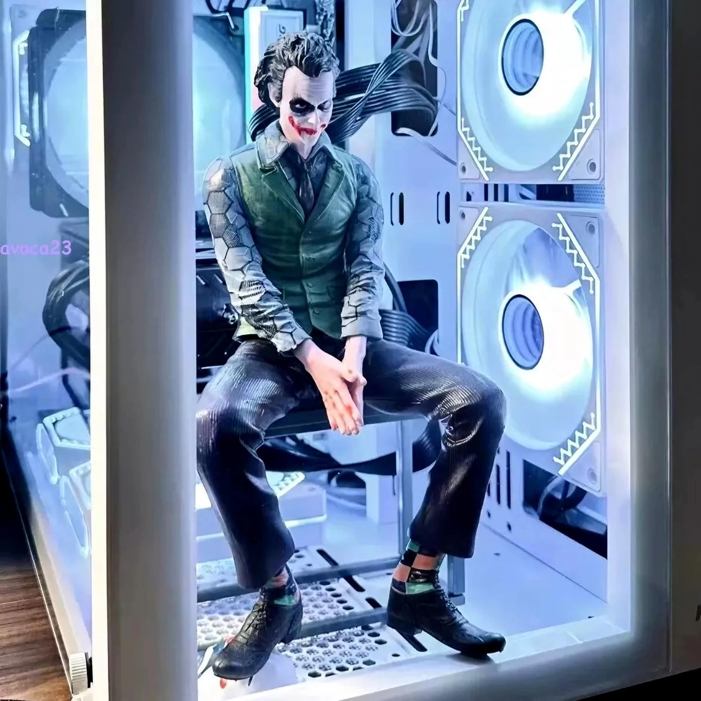 Heath Ledger Joker Car Ornament (Back Mount) (with Wearable Clown Mask)