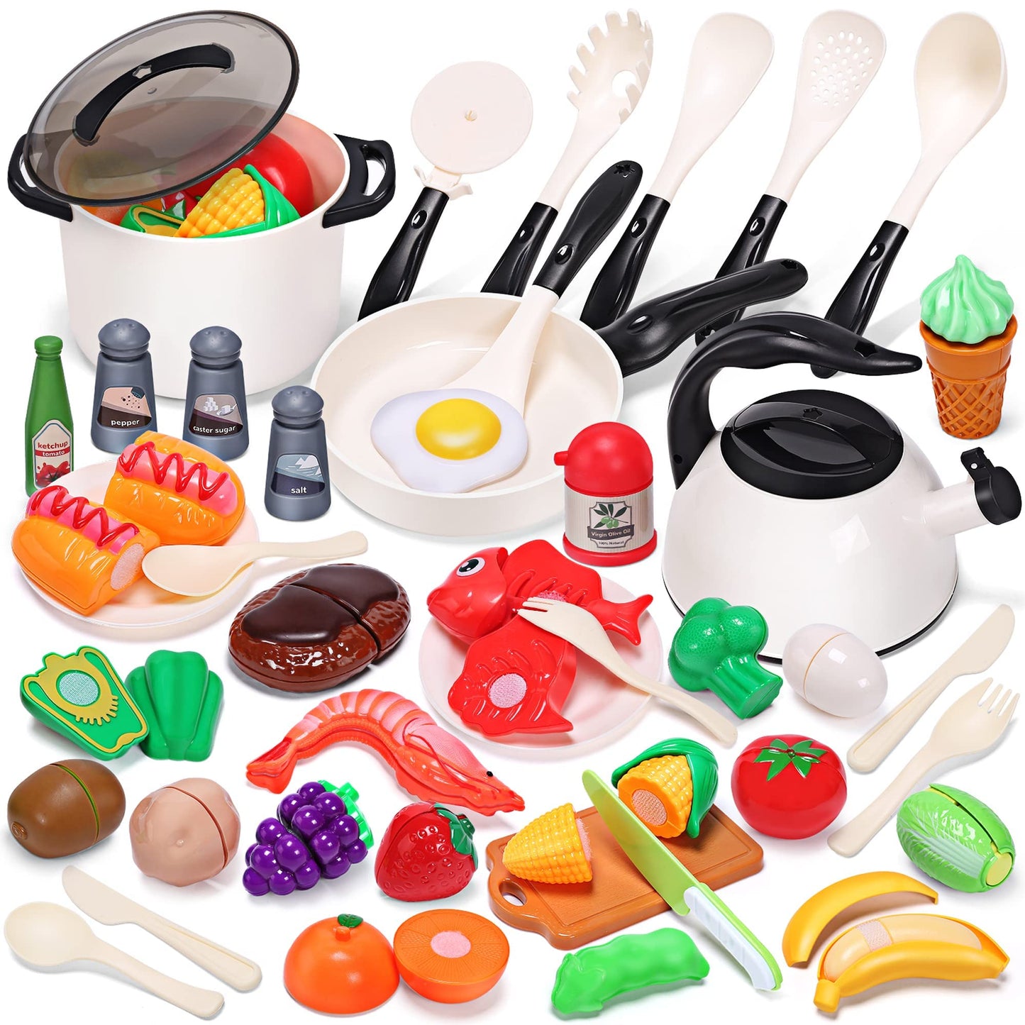 Realistic Kitchen Cooking Set (44PCS)