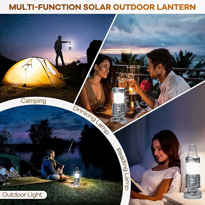 Portable LED Camping Lantern With Fan