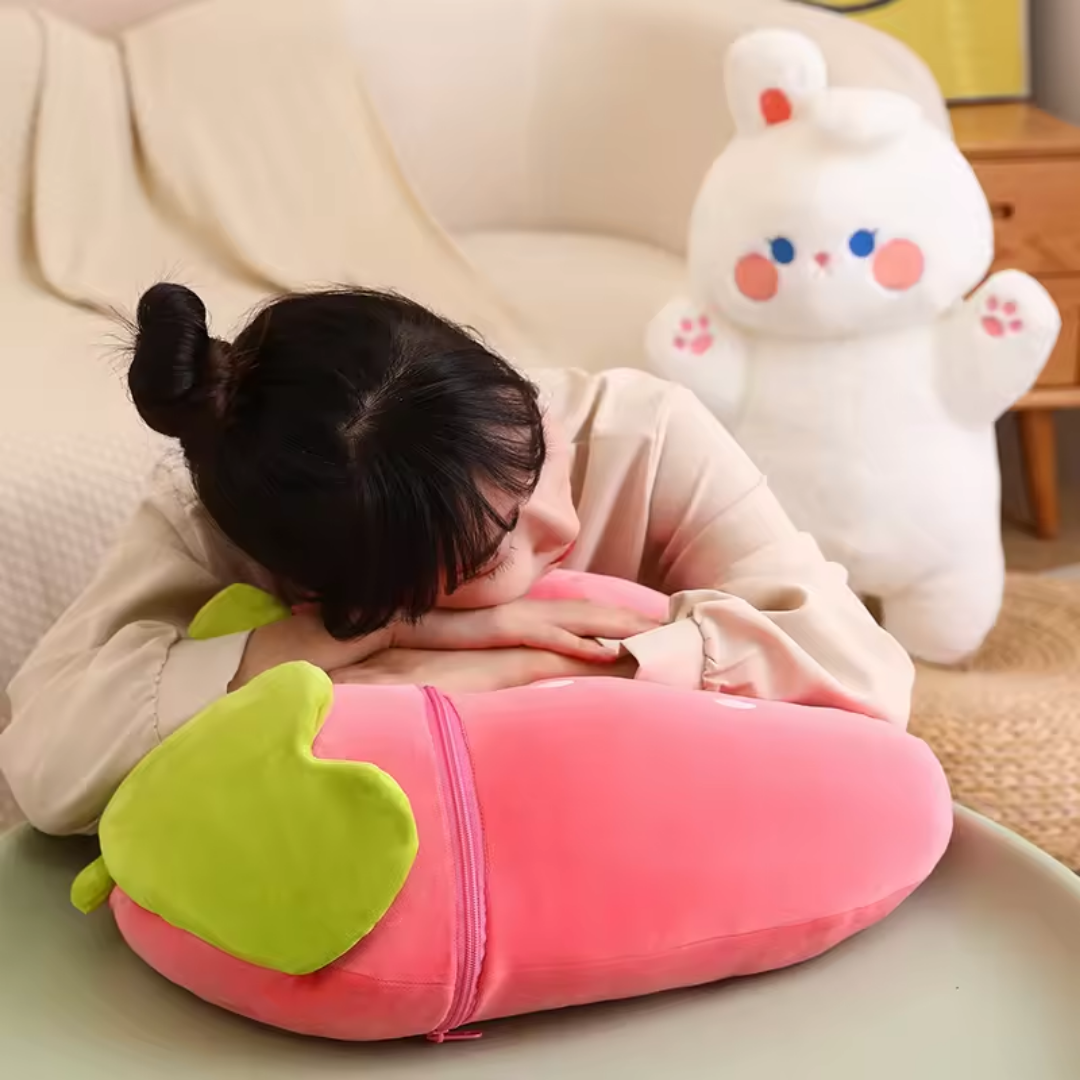 Strawberry Bunny Plush Toy