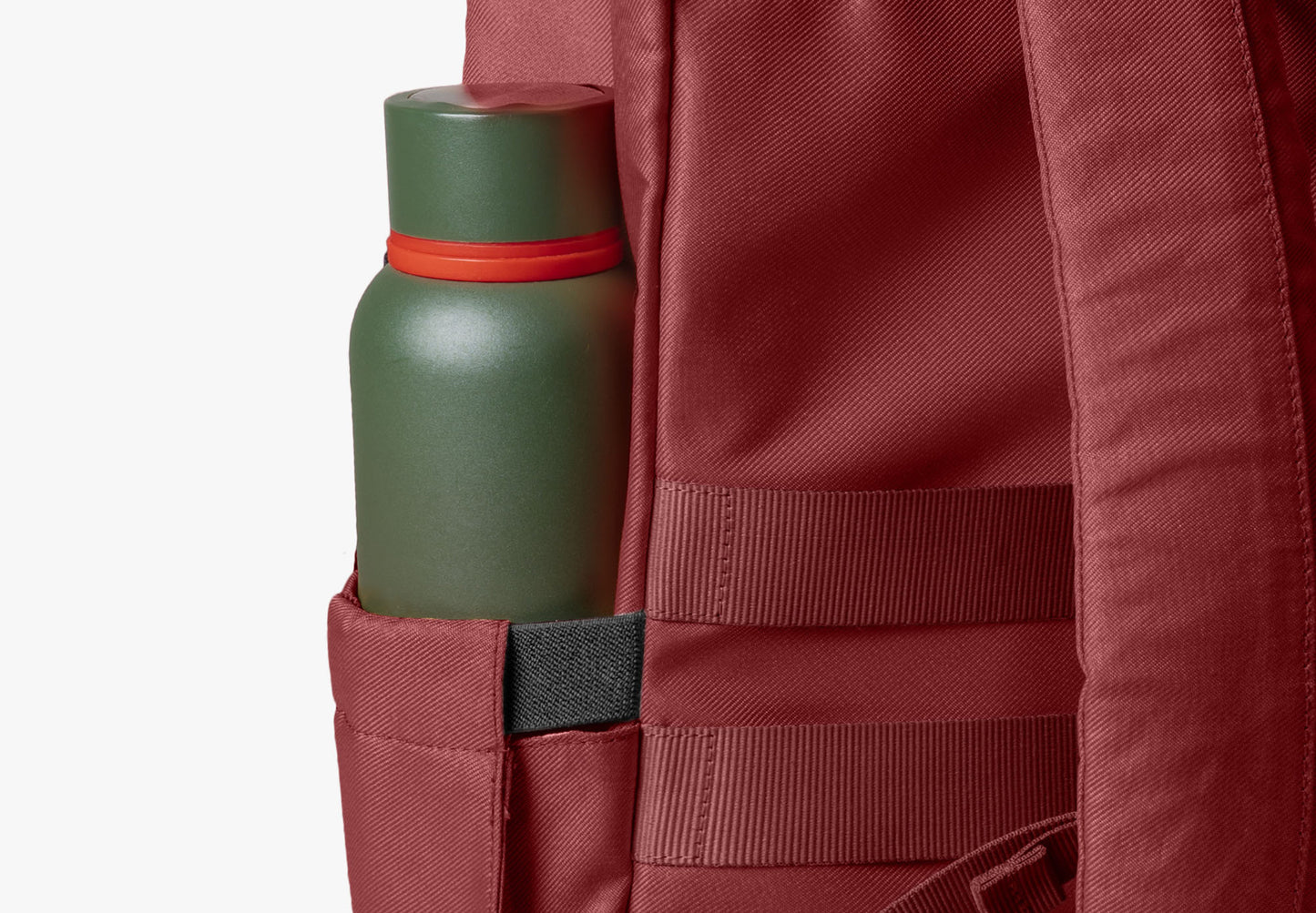 Charcoal-Red Clay Miles Roll Top Backpack