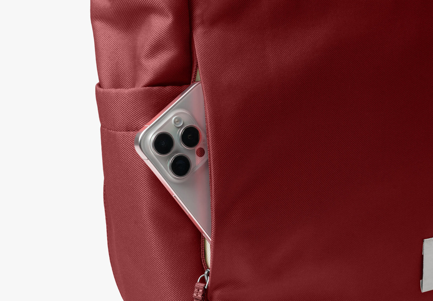 Charcoal-Red Clay Miles Roll Top Backpack