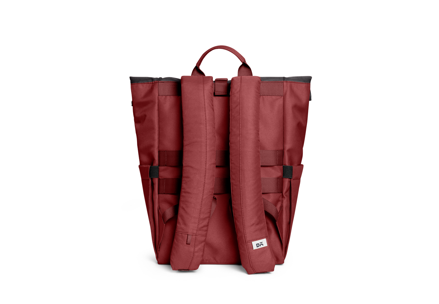 Charcoal-Red Clay Miles Roll Top Backpack