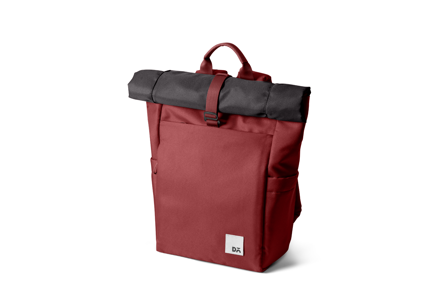 Charcoal-Red Clay Miles Roll Top Backpack