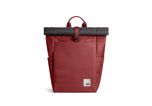 Charcoal-Red Clay Miles Roll Top Backpack