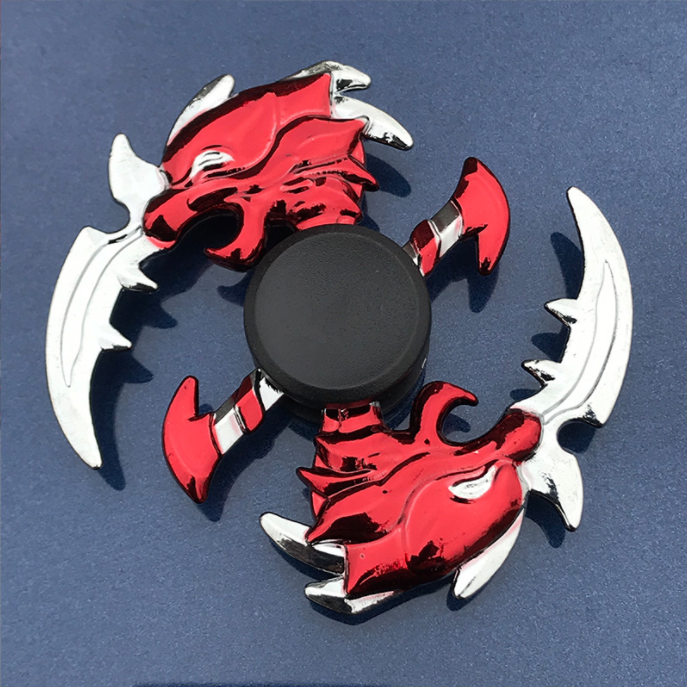 Zinc Alloy Rainbow Dazzling Heptagonal Hand Spinner Gyro Anti-Stress Fidget