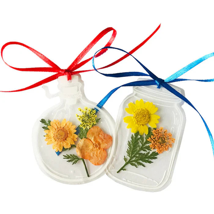 Transparent Seal Flower Bookmark