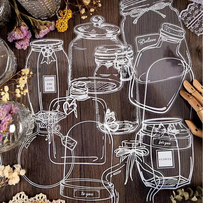 Transparent Seal Flower Bookmark