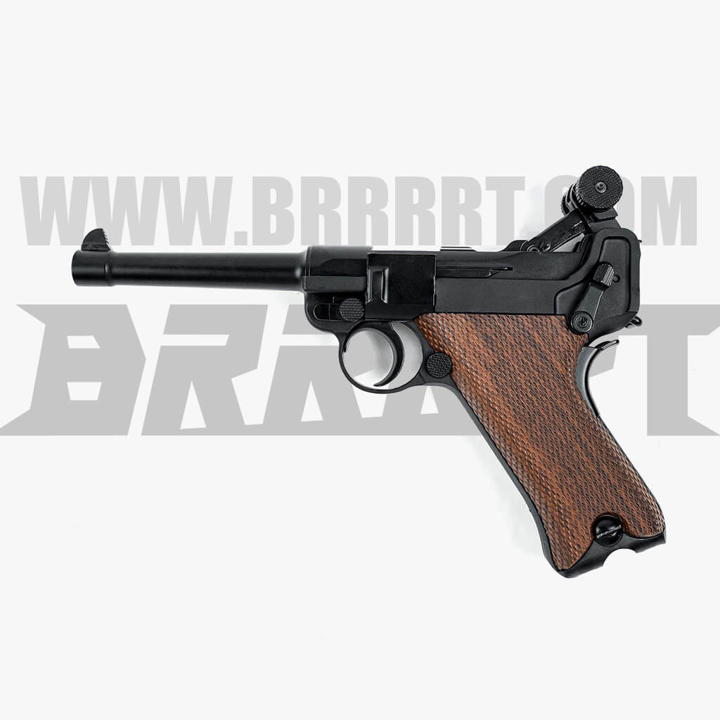 Luger P08 Shell Ejecting Laser Gun Toy