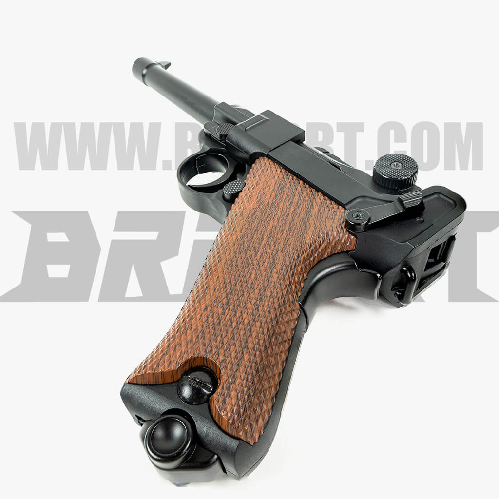 Luger P08 Shell Ejecting Laser Gun Toy