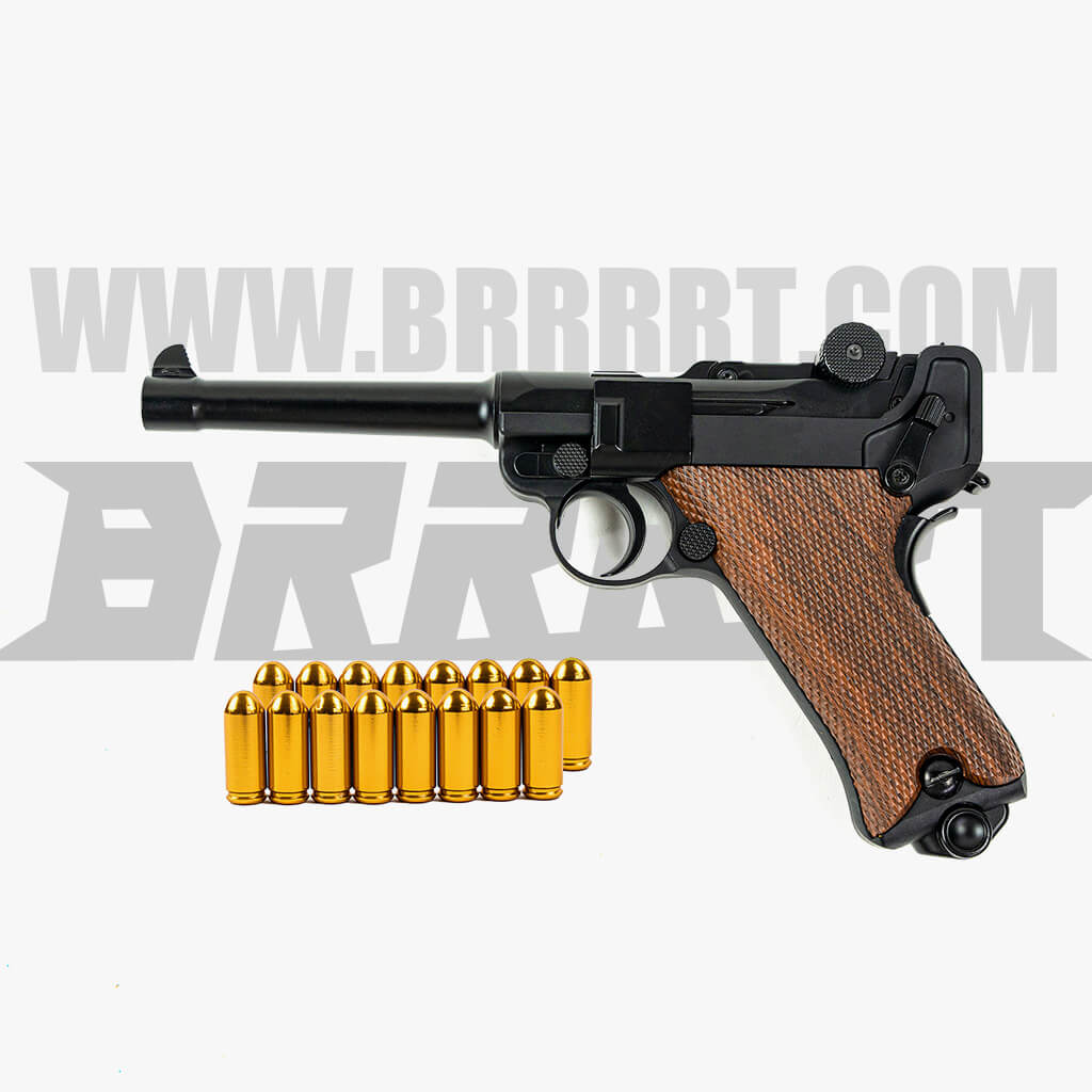 Luger P08 Shell Ejecting Laser Gun Toy