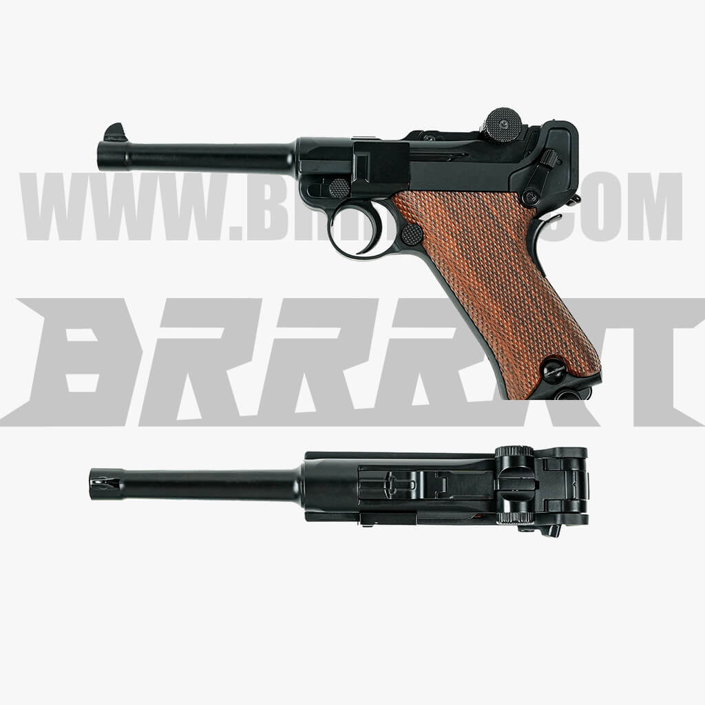 Luger P08 Shell Ejecting Laser Gun Toy